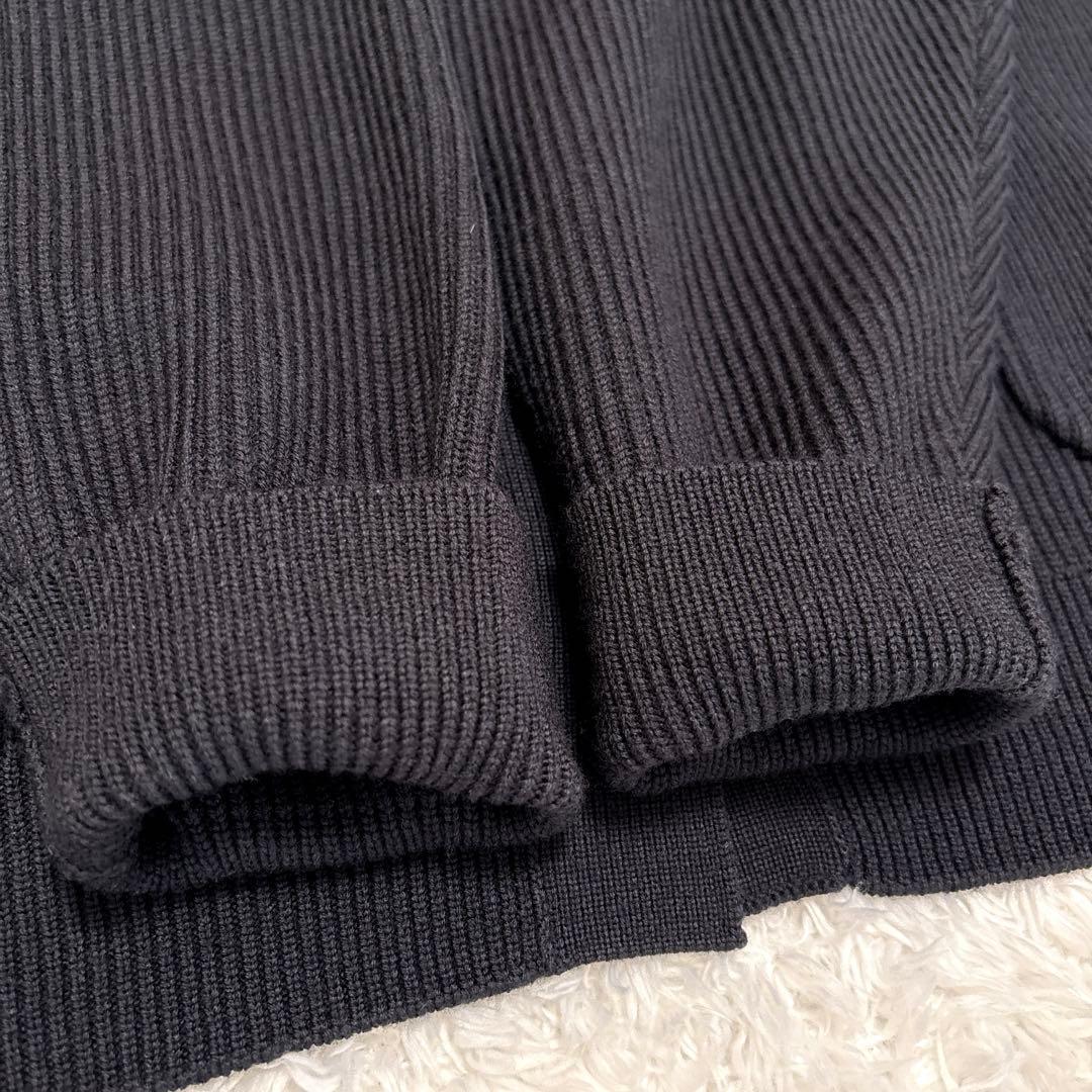 【美品】Plage カーディガン ウール オーバーサイズ ネイビー 人気デザイン