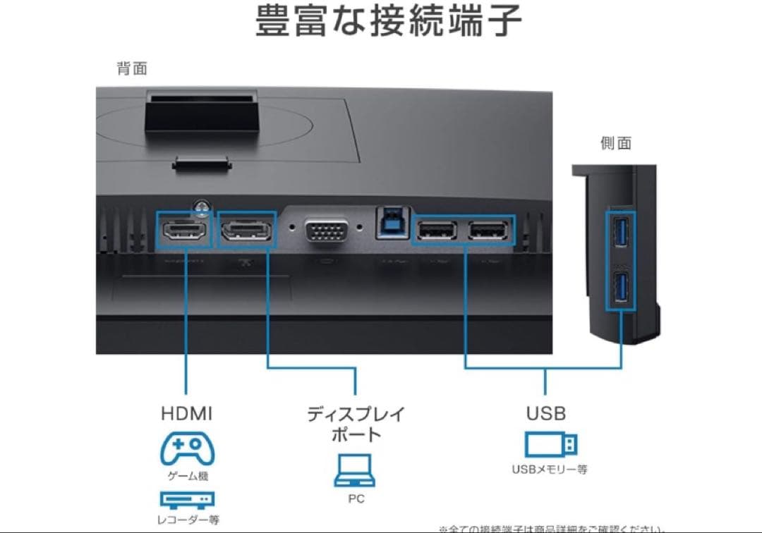 USB-C搭載　Dell モニター 27インチ S2719HS.非光沢
