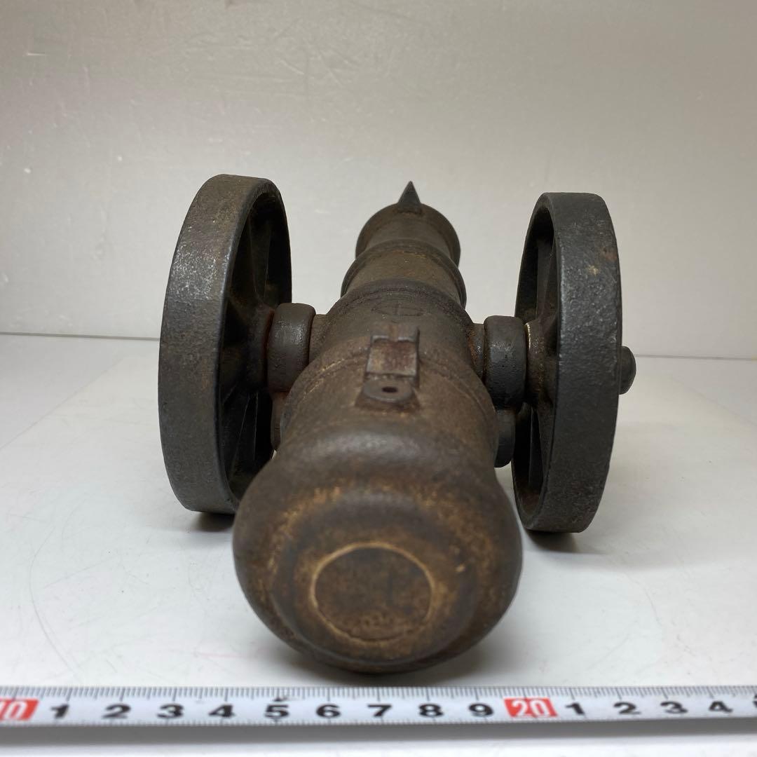 薩摩藩刻印　鉄製　大砲　共箱　3663g トヒオ　東さ7-0406☆2F