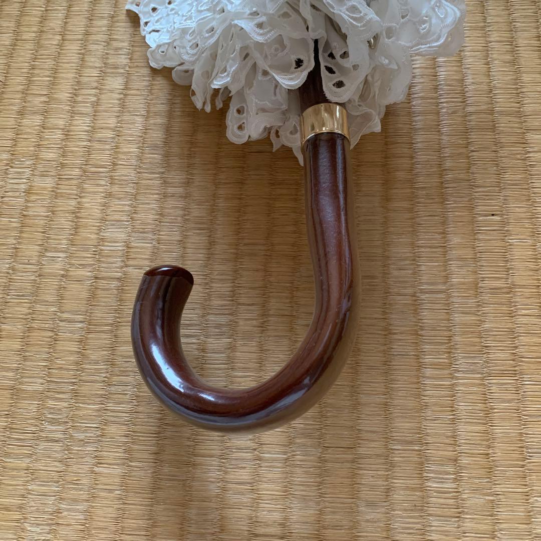 ポロ ラルフローレン 遮光 晴雨兼用傘 長傘 日傘 フリル ストライプ