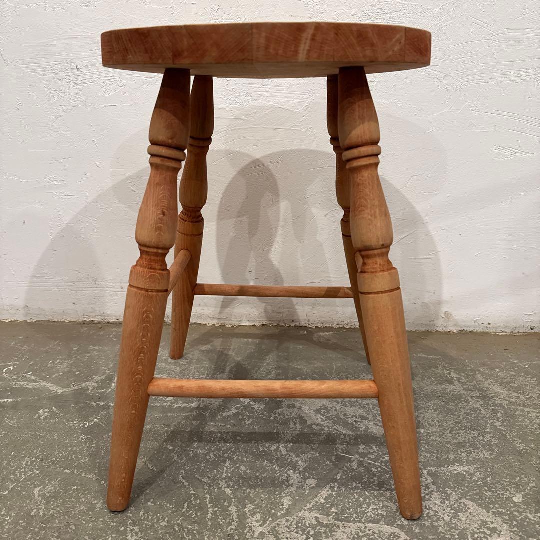 erina様木製　ラウンド　スツール　剥離　2