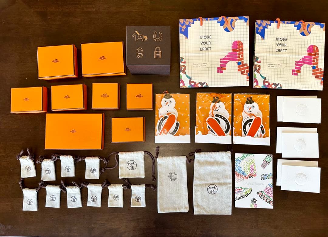 【Hermes】ノベルティ、空箱、保存袋セット