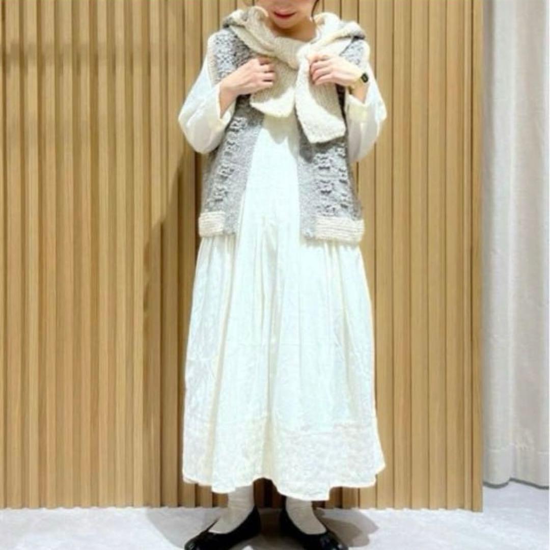 TSUHARU ツハルバイサマンサモスモス★ペルーニット＊手編み前後着ベスト