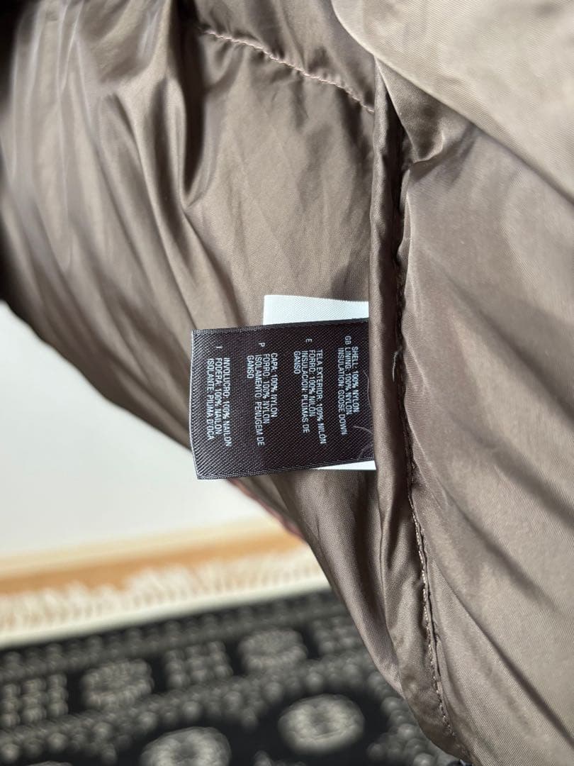 1996 ノースフェイス 700fil ヌプシ センターロゴ ブラウン系 希少