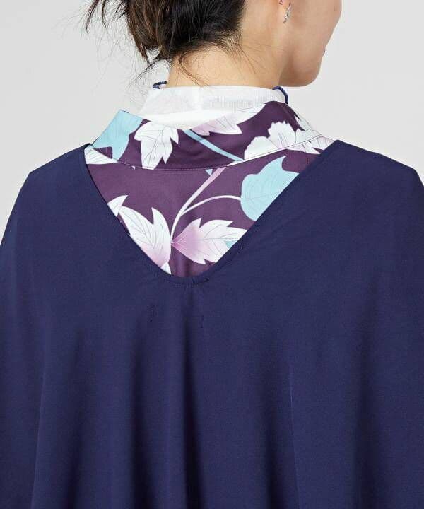 新品【カヤ】金鳳花　(きんぽうげ)　羽織付きワンピース　紫　着物