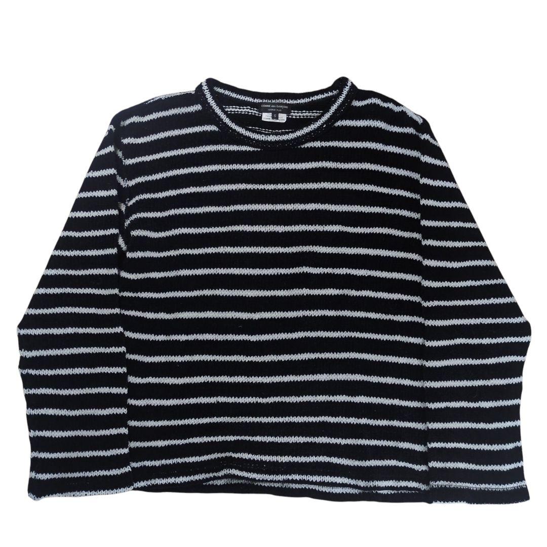 【美品】コムデギャルソンオムプリュス ボーダー 編み込み セーター