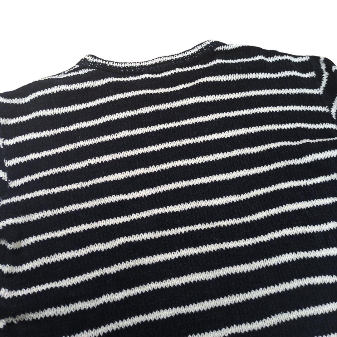 【美品】コムデギャルソンオムプリュス ボーダー 編み込み セーター