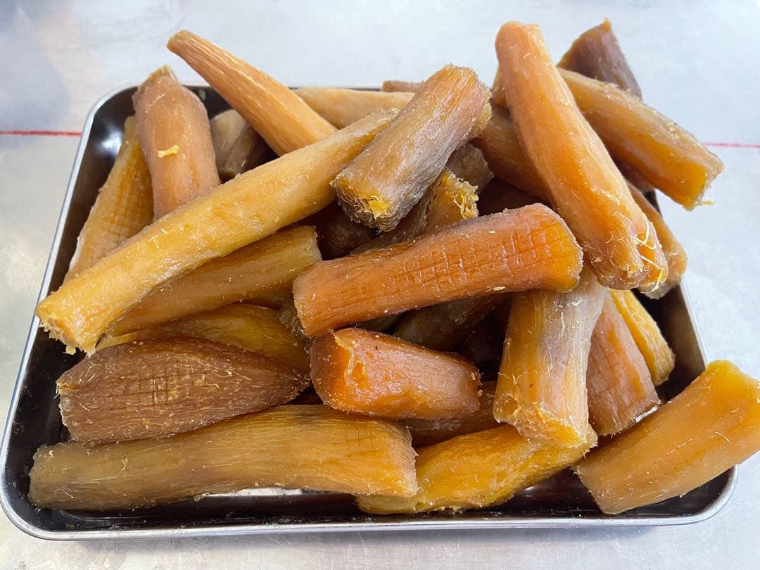 茨城県無添加 柔らかい 紅はるか干し芋 訳あり 黒混じり 丸干し箱込み2kgx2