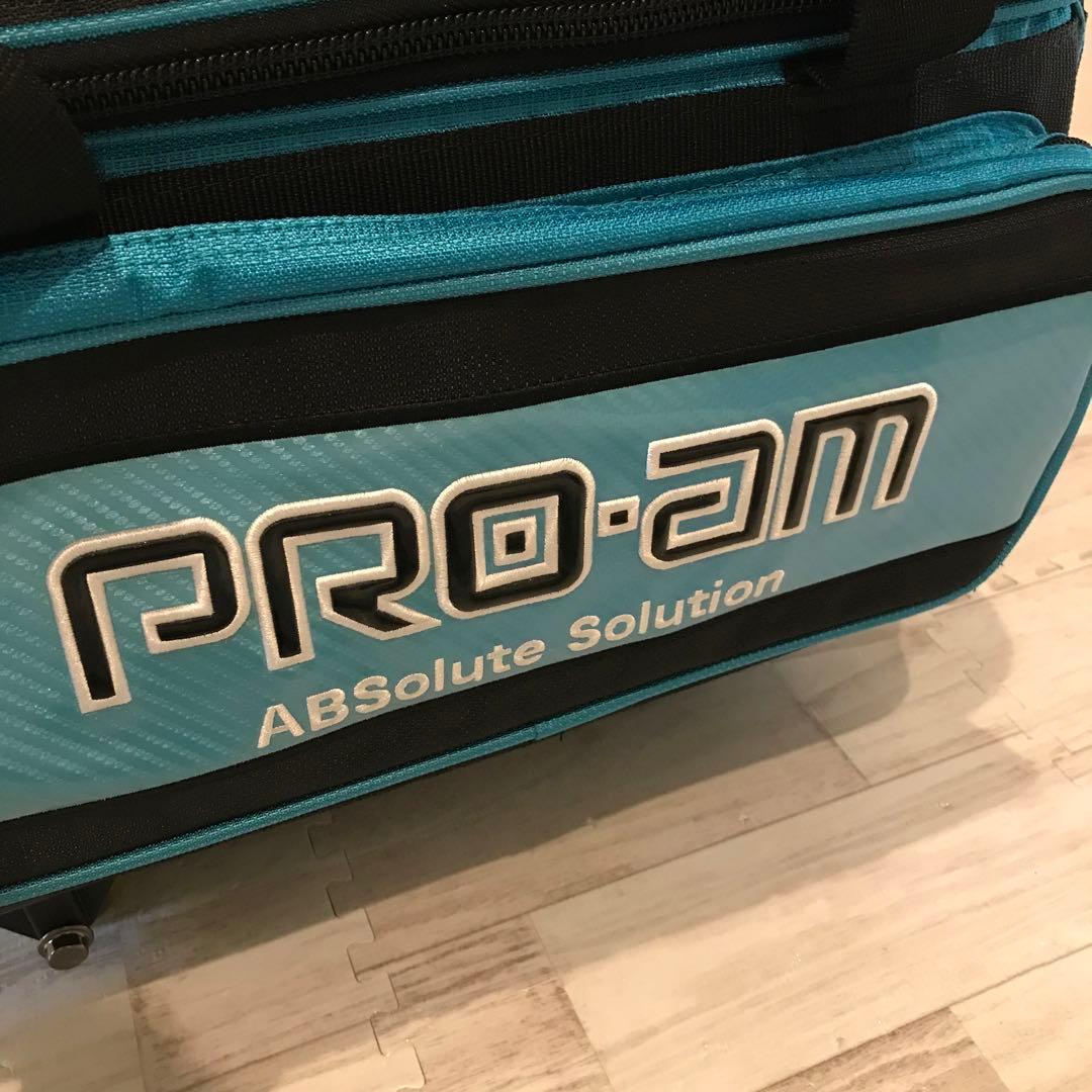 未使用品✨PRO-amキャスター付きボーリング2球用バッグ