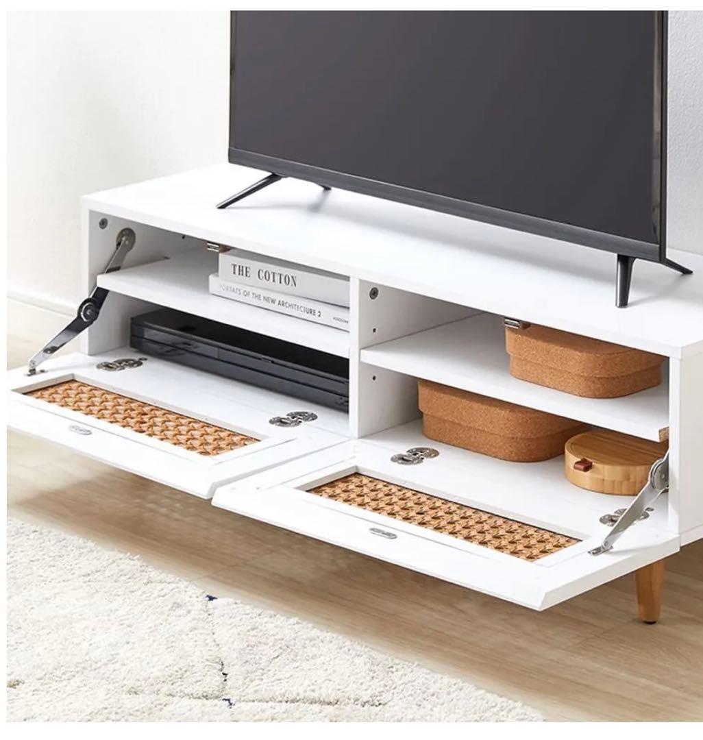 LOWYA ラタン調ローボード テレビ台[幅100]