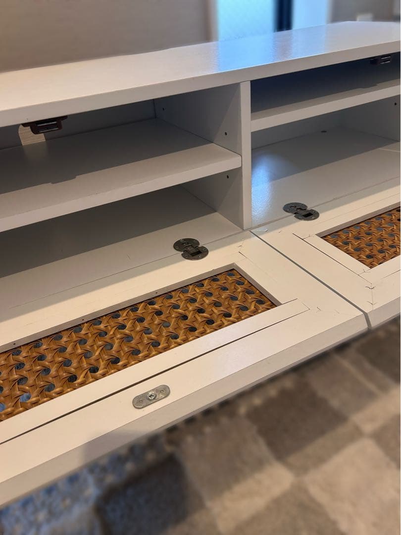 LOWYA ラタン調ローボード テレビ台[幅100]