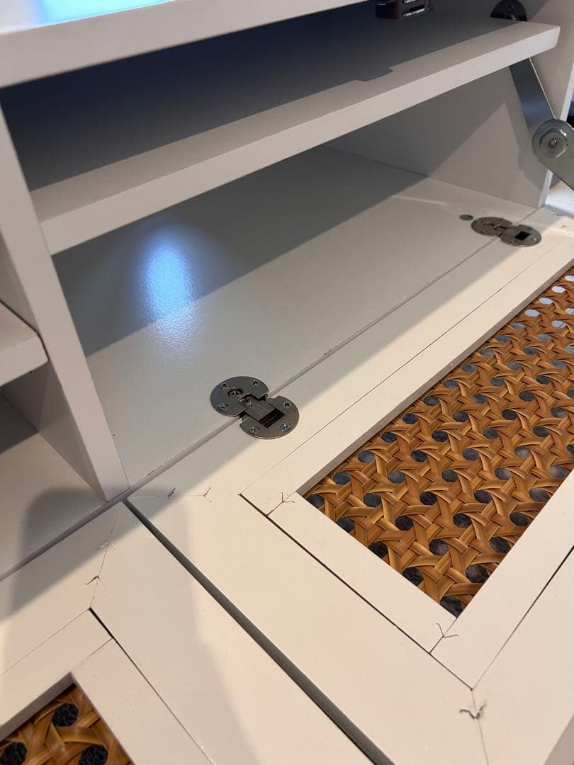 LOWYA ラタン調ローボード テレビ台[幅100]