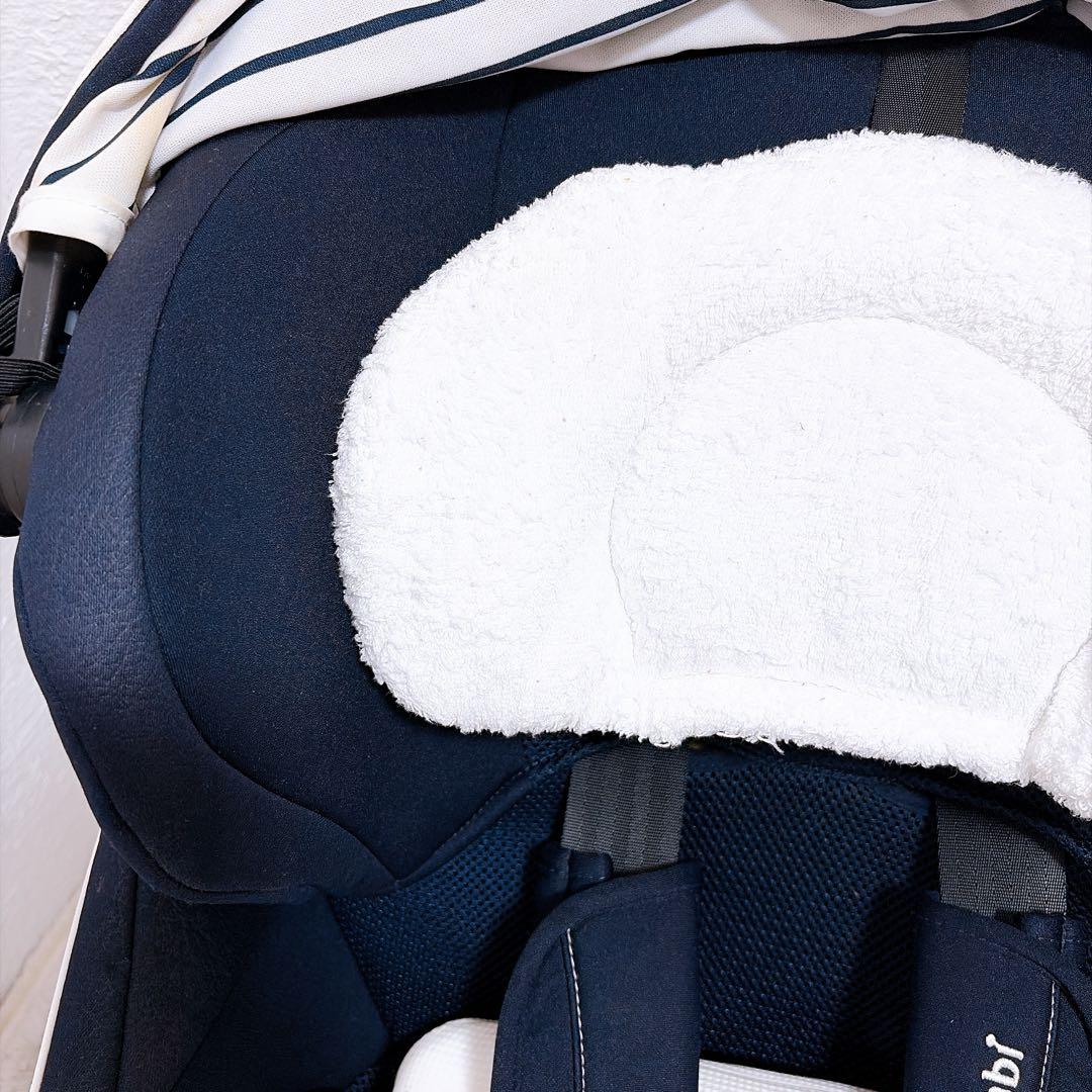 【美品】 コンビ チャイルドシート クルムーヴ スマート ネイビーISOFIX