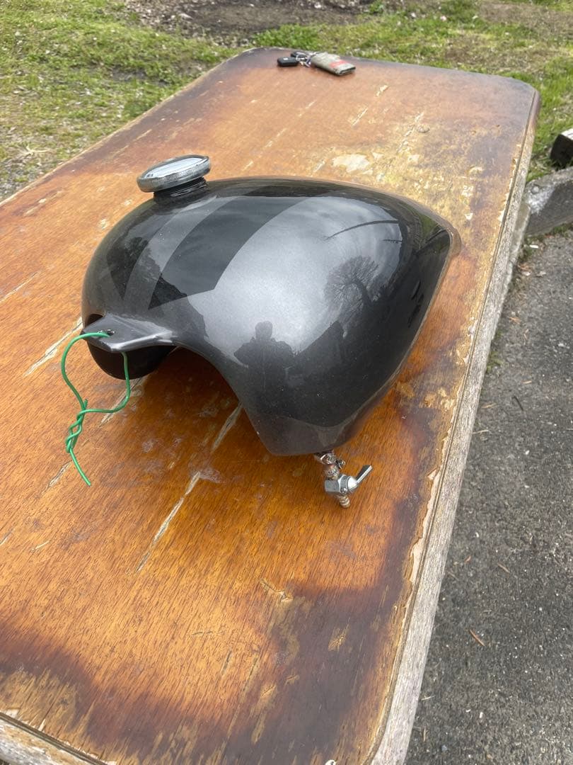 バイク用燃料タンク ブラック/グレー
