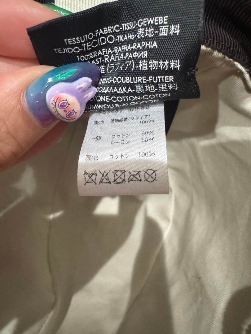 GUCCI GGパターン 麦わら帽子