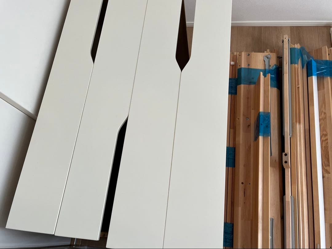 【直接引取限定】IKEA マンダール ベッドフレーム 収納付き