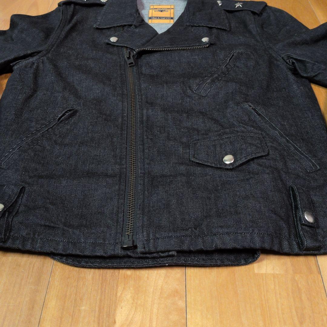 Schott ライダースジャケット ブラックデニム