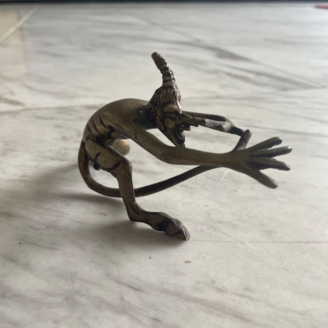 専用ヴィンテージ デビル 悪魔 アンティーク 尻尾 真鍮 獣足 ペニス サターン