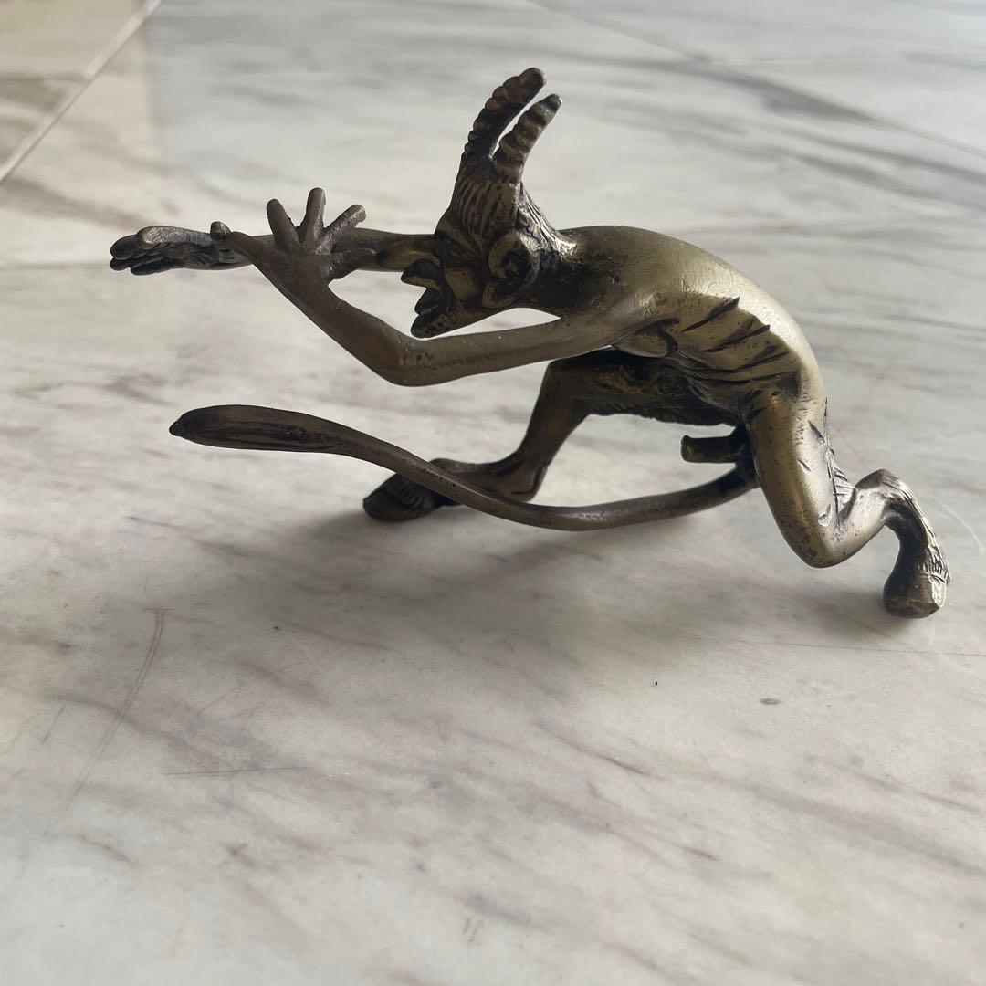 専用ヴィンテージ デビル 悪魔 アンティーク 尻尾 真鍮 獣足 ペニス サターン