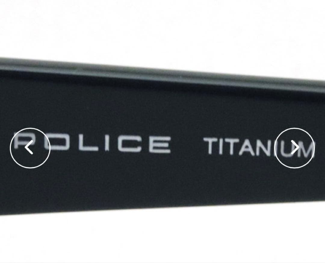 【POLICE/ポリス】スクエア サングラス SPLC60J 583X