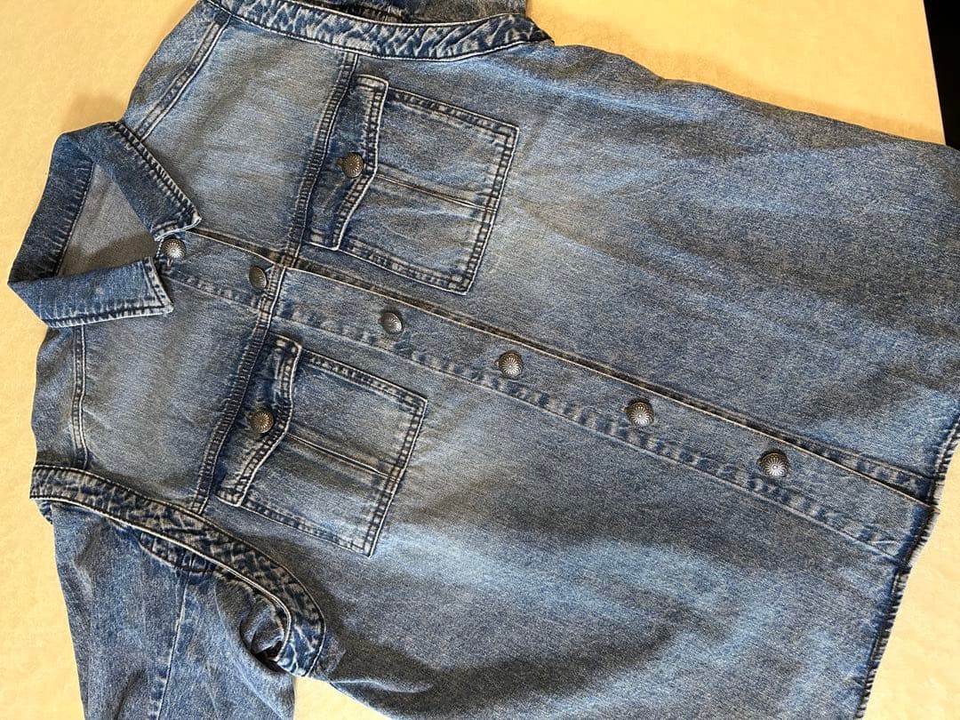 美品★ DETACHABLE SLEEVE DENIM SHIRT