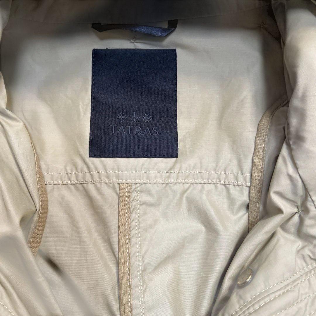 TATRAS フード付きベージュモッズコート