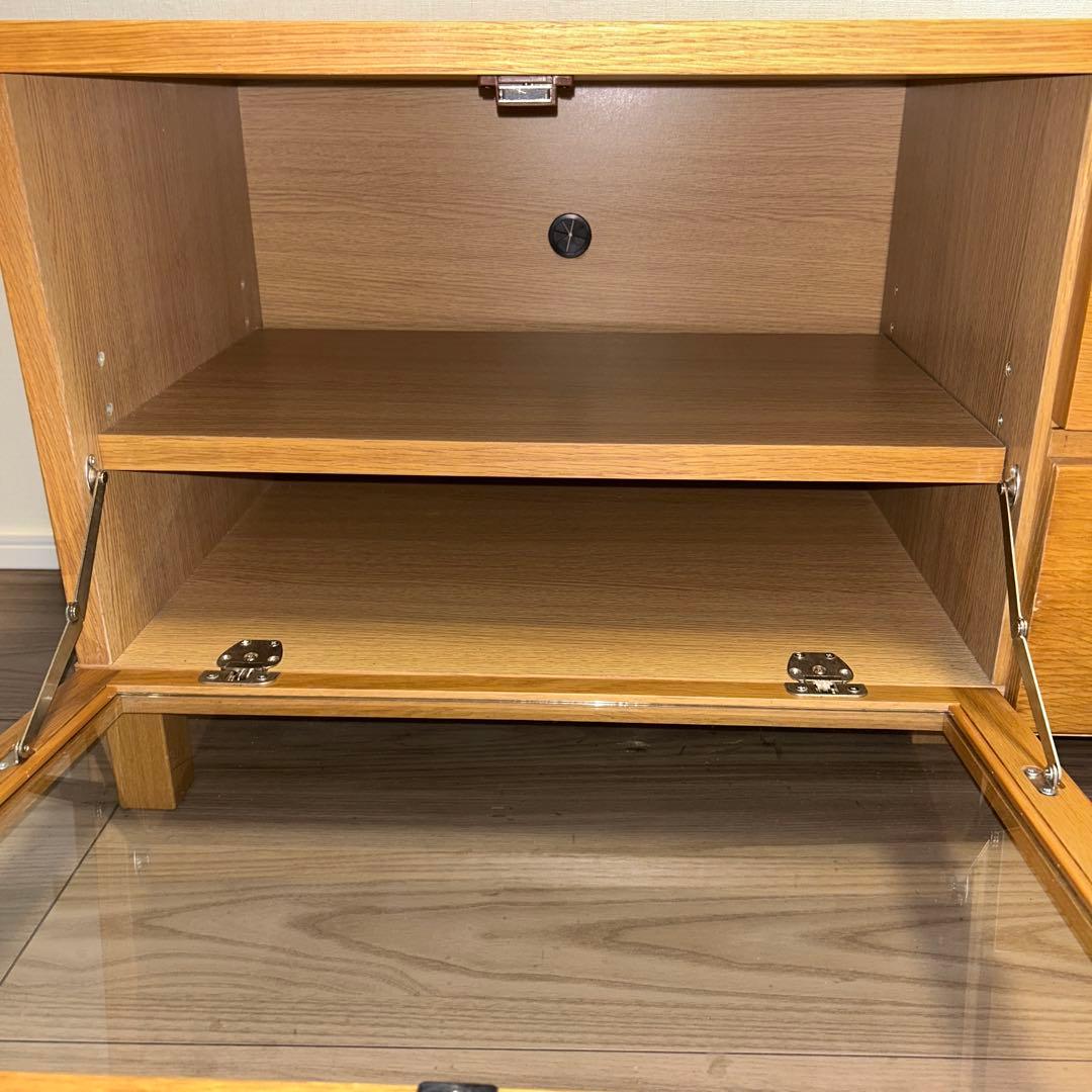陶*木様 無印良品 オーク材 テレビ台 引き出し付き