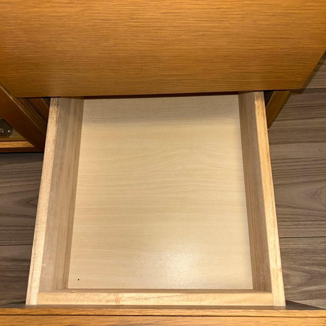 陶*木様 無印良品 オーク材 テレビ台 引き出し付き