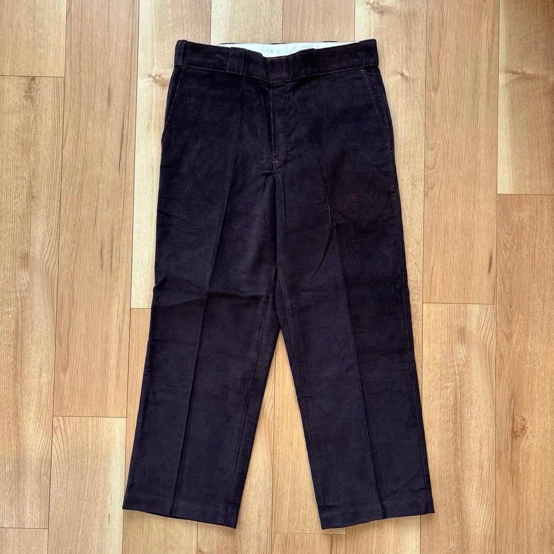Dickies コーデュロイ　ワークパンツ　90s デッドストック　ブラウン