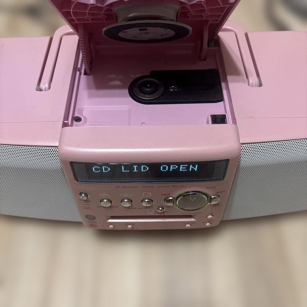 KENWOOD MDX-L1 CD/MDパーソナルステレオピンク//ケンウッド