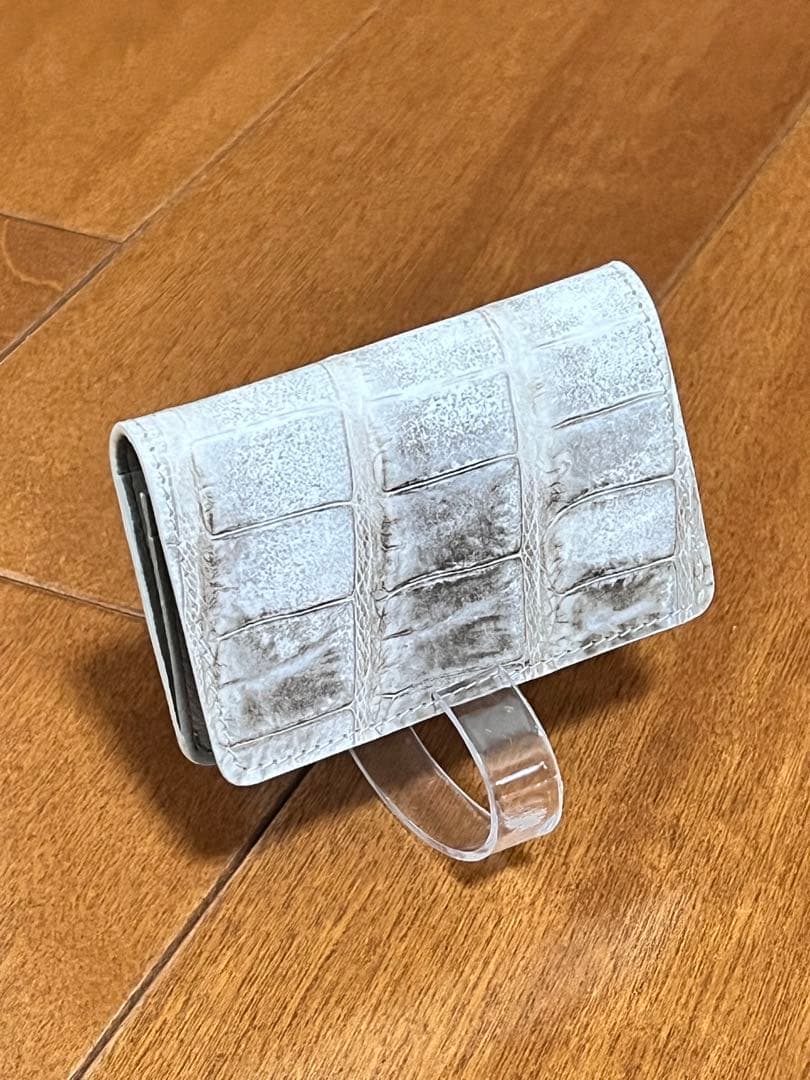 クロコダイル　名刺入れ　カード入れ　シャイニング　新品　在庫1