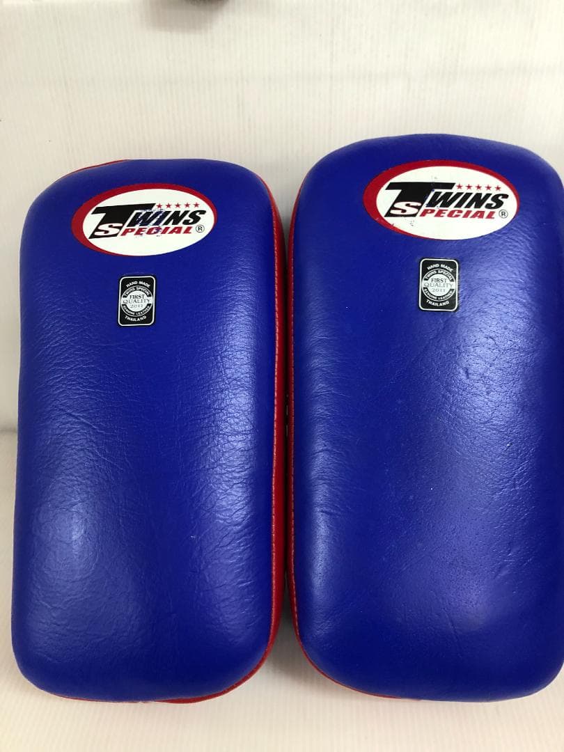 N023 TWINS SPECIAL キックミット 本革 青