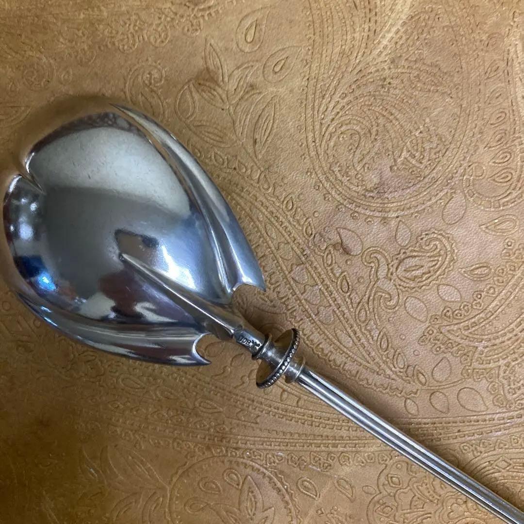 【純銀/約73g】ドイツ スプーン/22.5cm【マスカロン】