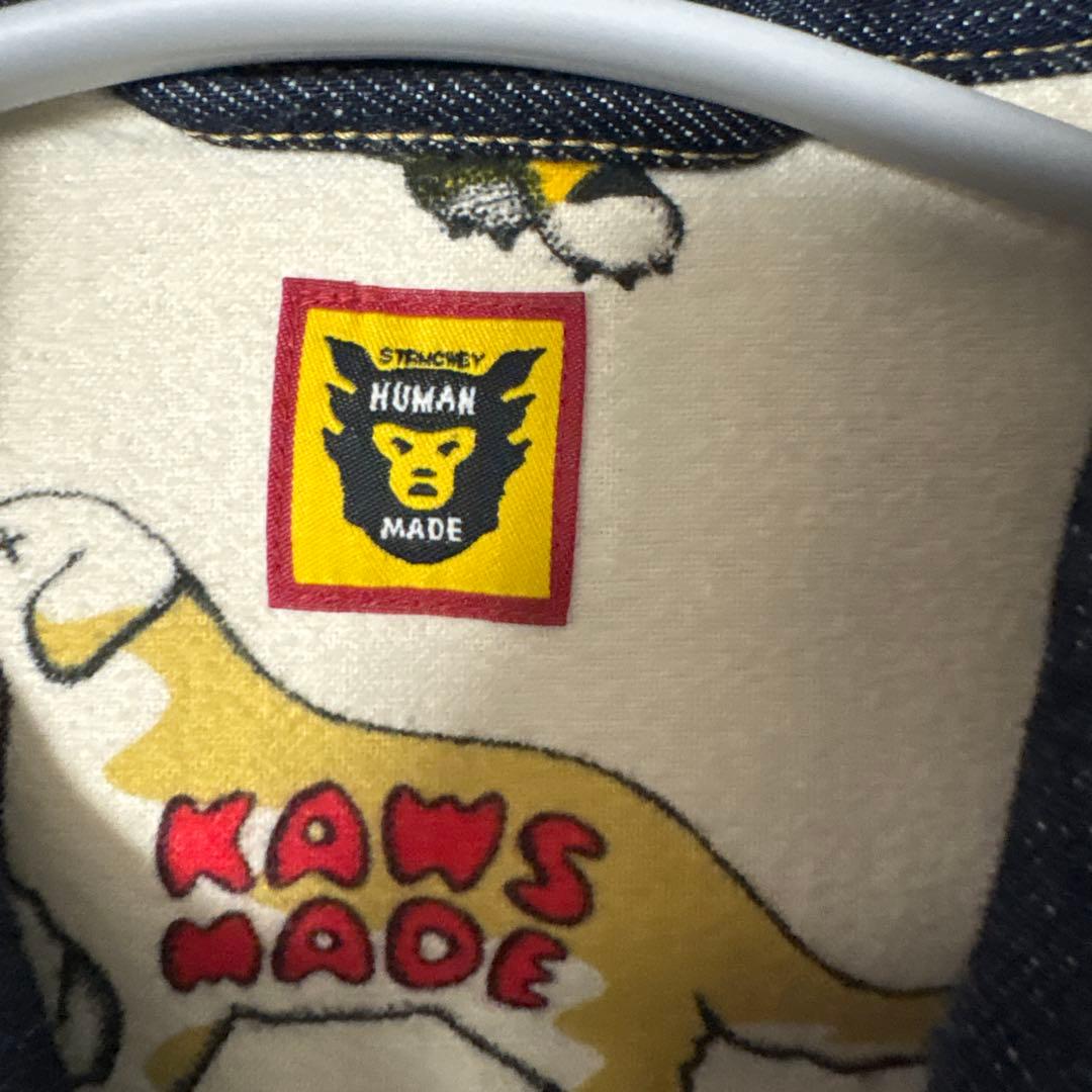 （早い者勝ち）Human Made kawsデニムジャケット Gジャン