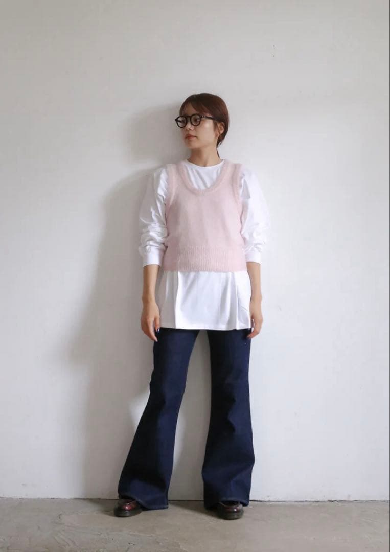 AURALEE ピンク ニットベスト サイズ2