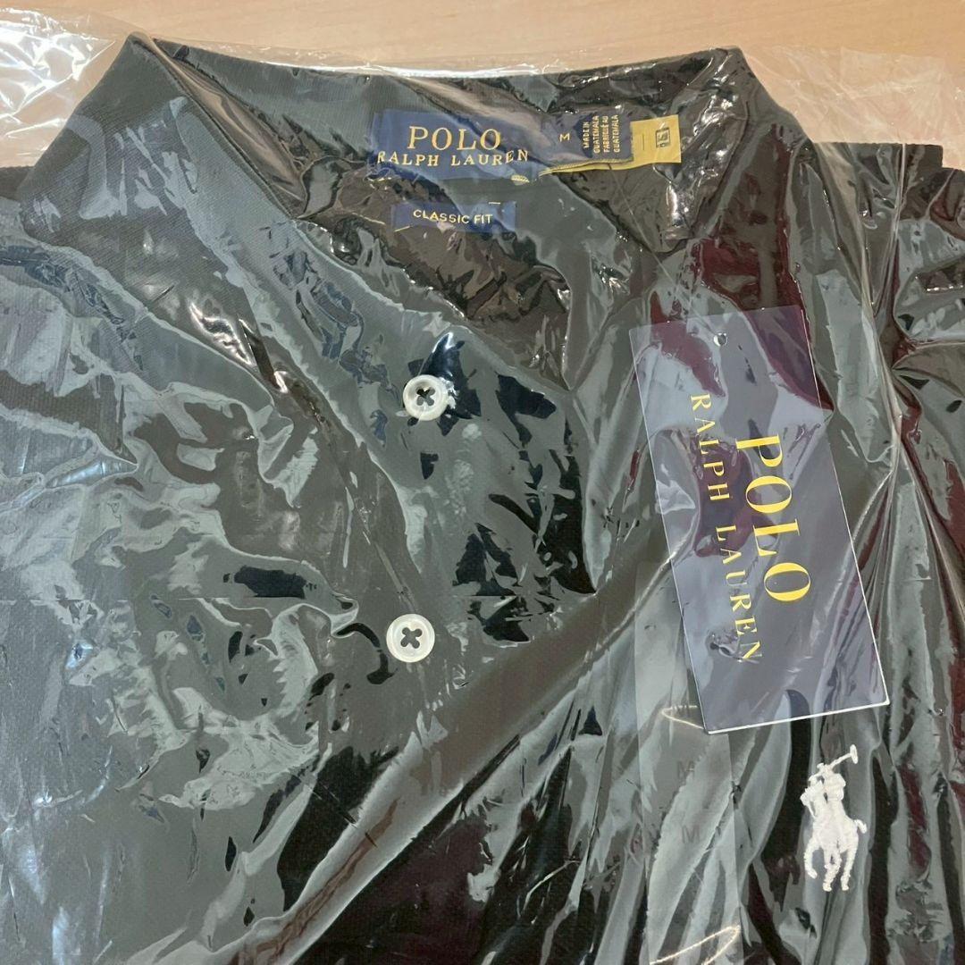 POLO RALPH LAUREN ブラック ポロシャツ クラシックフィット 黒
