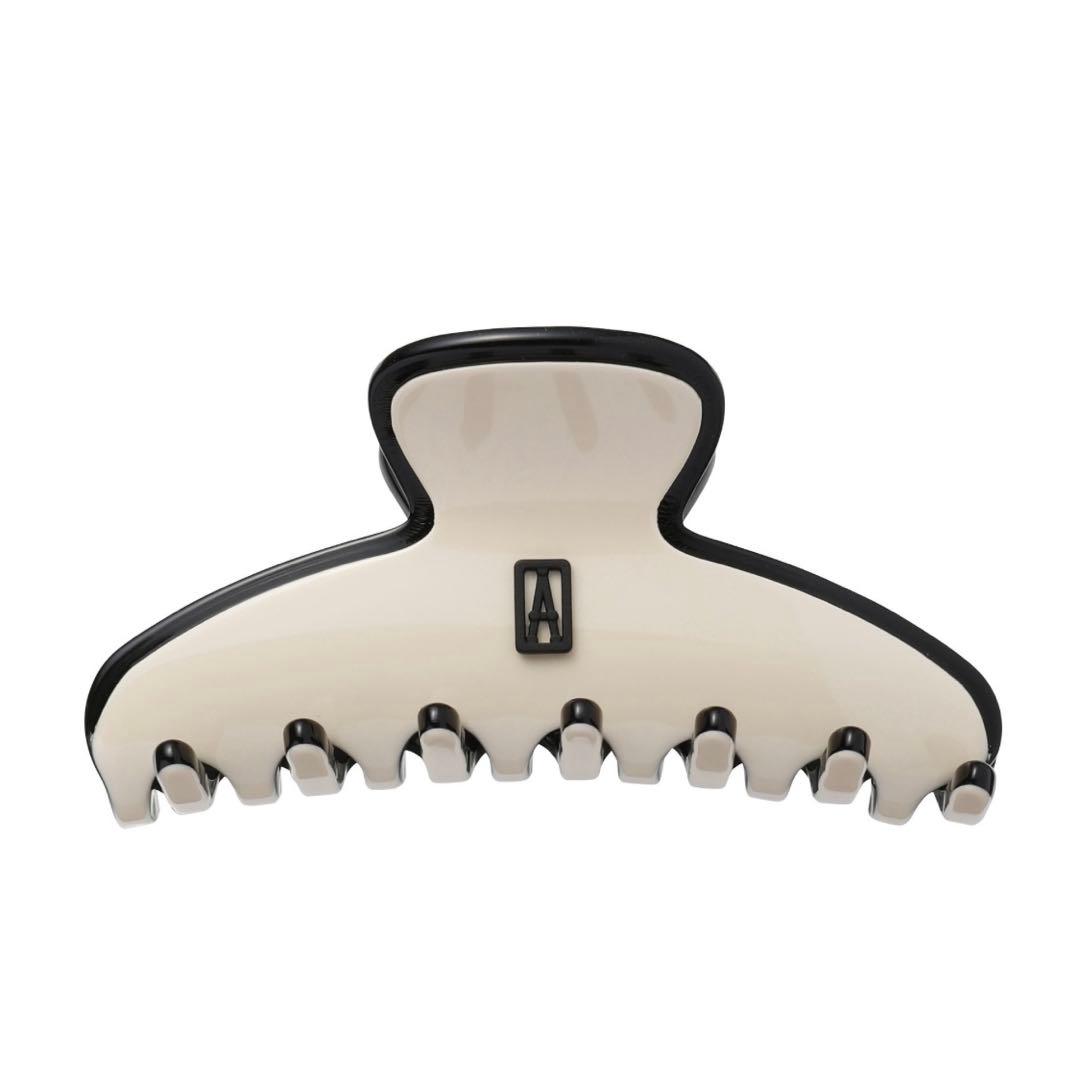 ALEXANDRE DE PARIS 50周年 ホワイトブラック ヘアクリップ