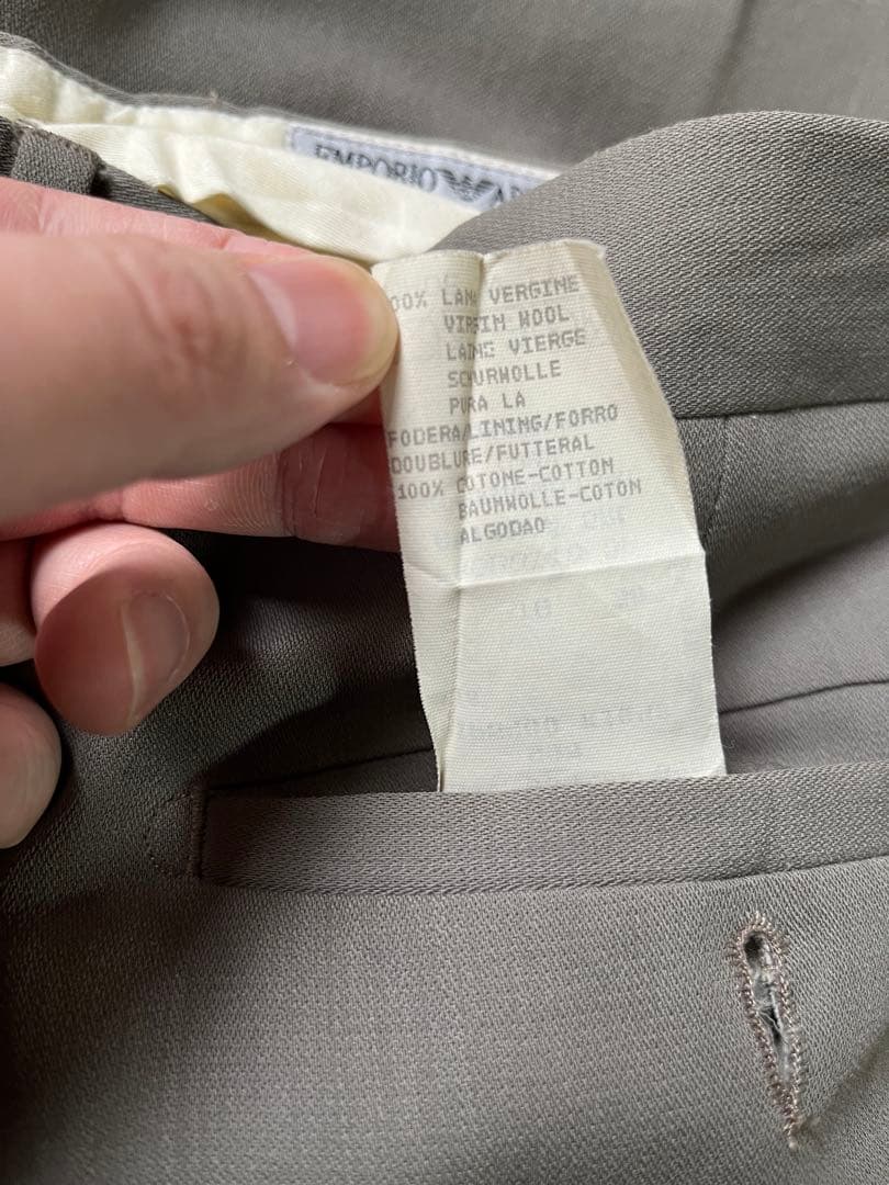 Old Emporio Armani ウールギャバスラックス