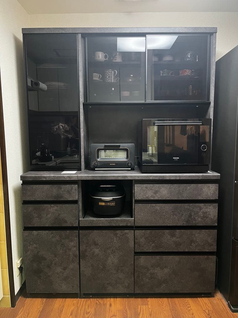 パモウナ　食器棚　幅140cm