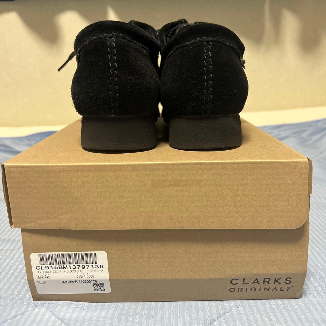 【24時間以内発送】CLARKS Wallabee GTX ブラック 7.5
