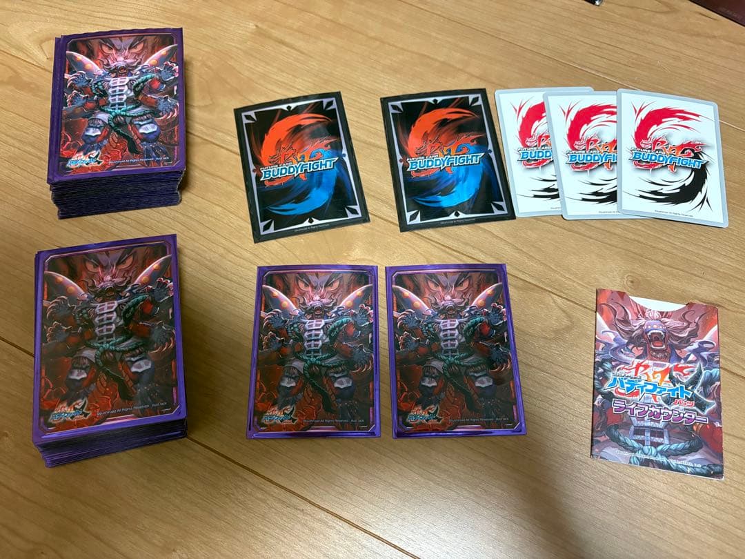バディファイト 百鬼夜行 デッキ 2個セット 外道百雷 スリーブ付き