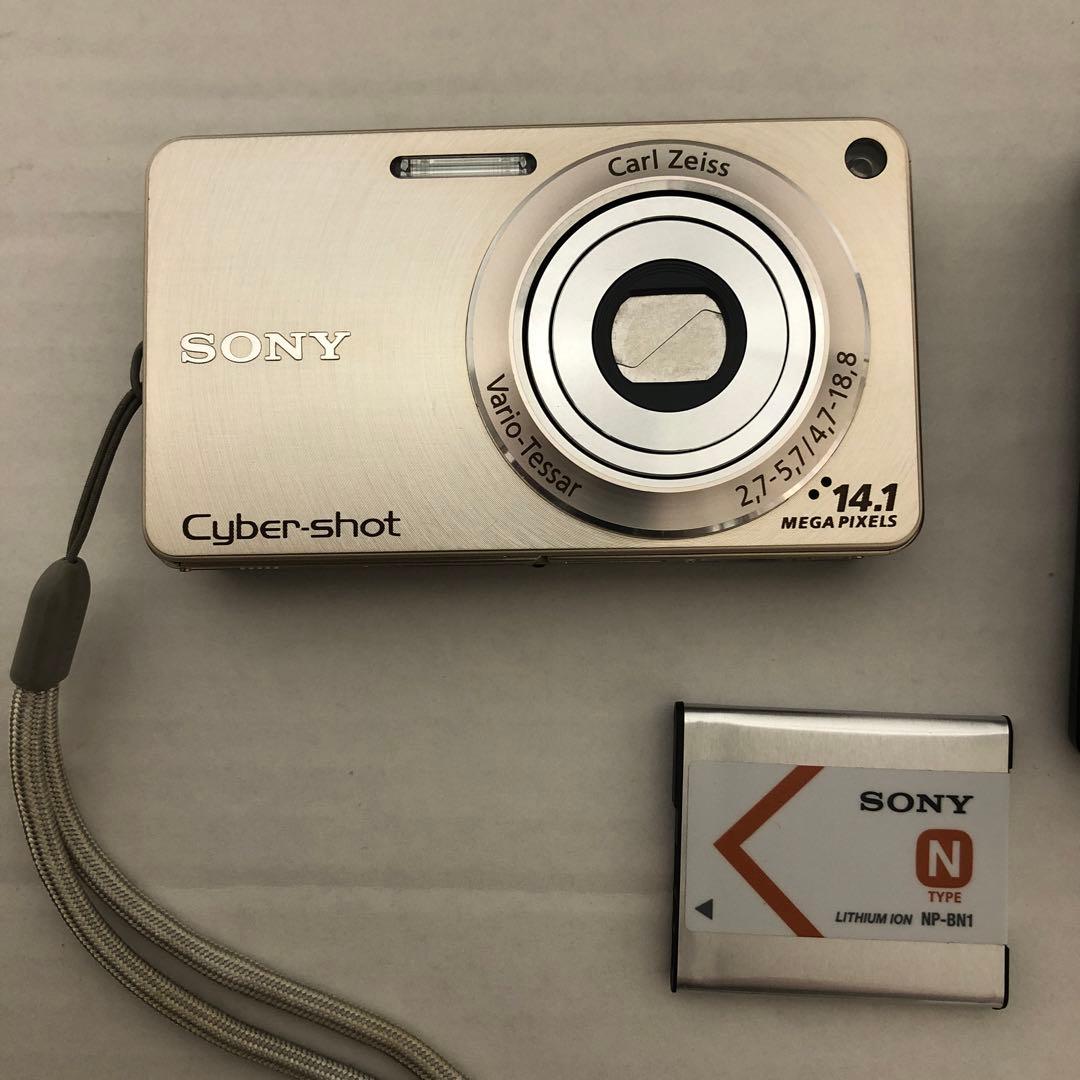 【中古美品】ソニーcyber shot w350 シャンパンゴールド