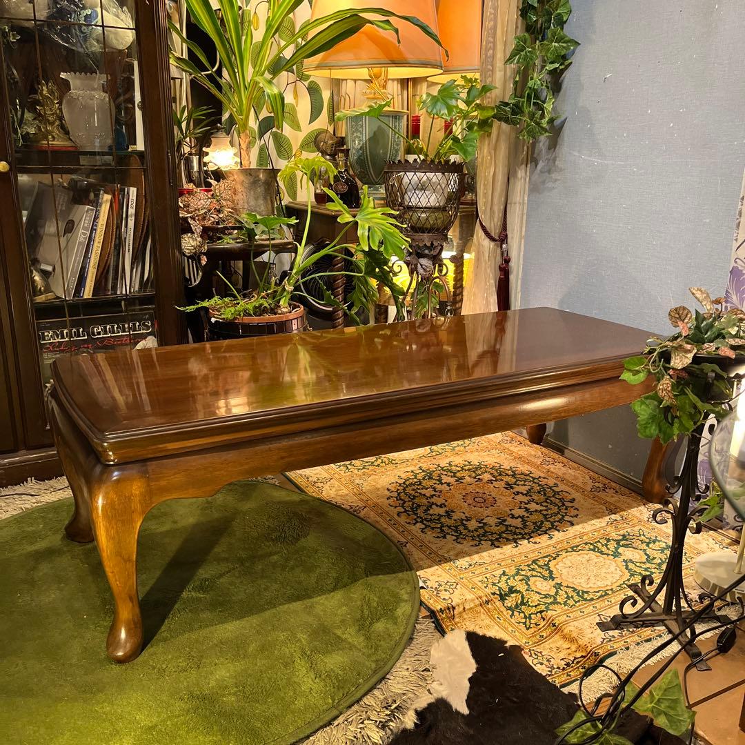 オールド　マルニ　ヴィンテージ 地中海　　猫脚リビングテーブル