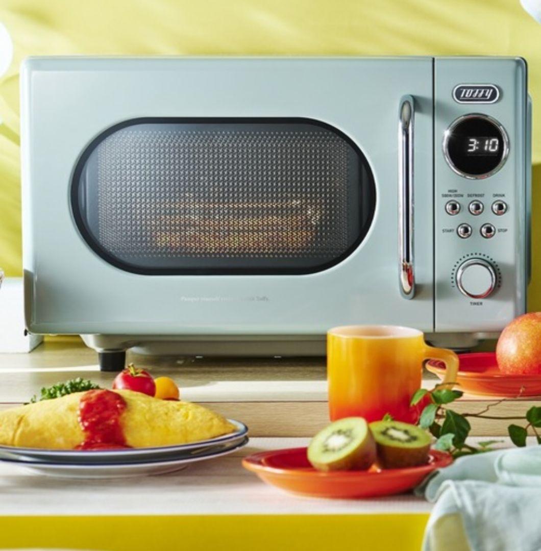 Toffy　電子レンジ 単機能 17L フラット おしゃれ　可愛い⑪