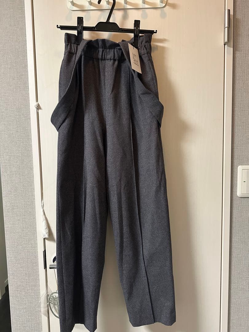 OHGA オーガ　サスペンダーパンツ　グレー　Sサイズ