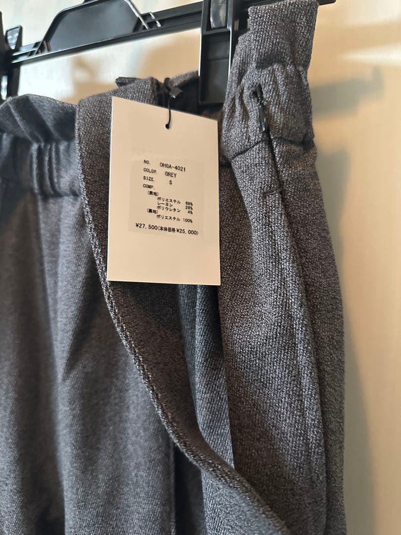 OHGA オーガ　サスペンダーパンツ　グレー　Sサイズ