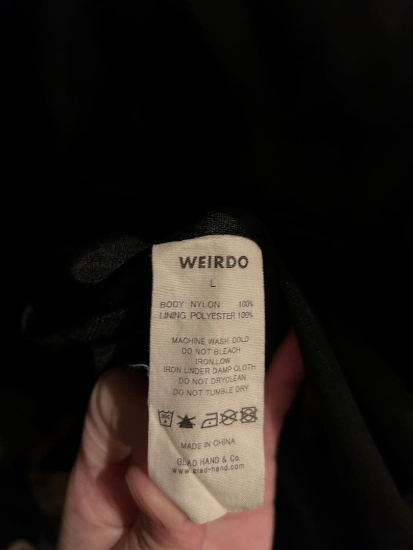 WEIRDO ウィアード レインコート　ナイロンジャケット　L　グラッドハンド