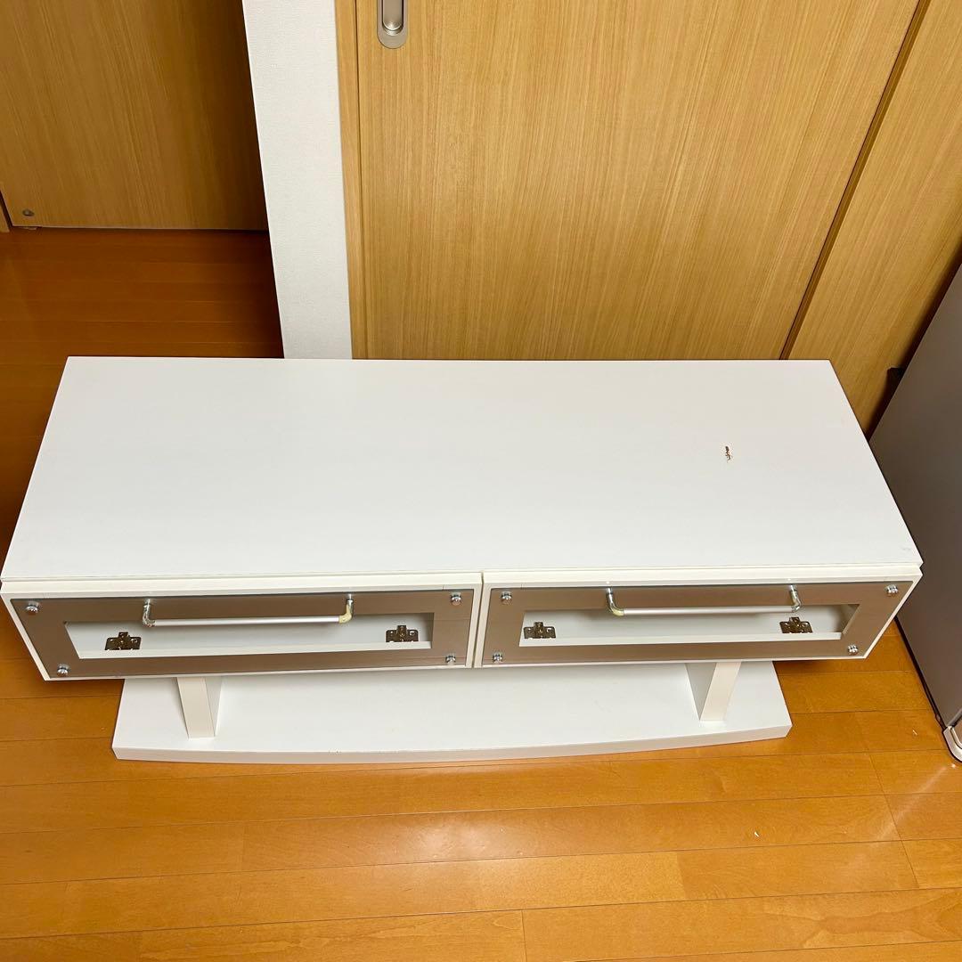 【NITORI】 ホワイトテレビボード 左右収納　送料込みでお値段ギリギリです