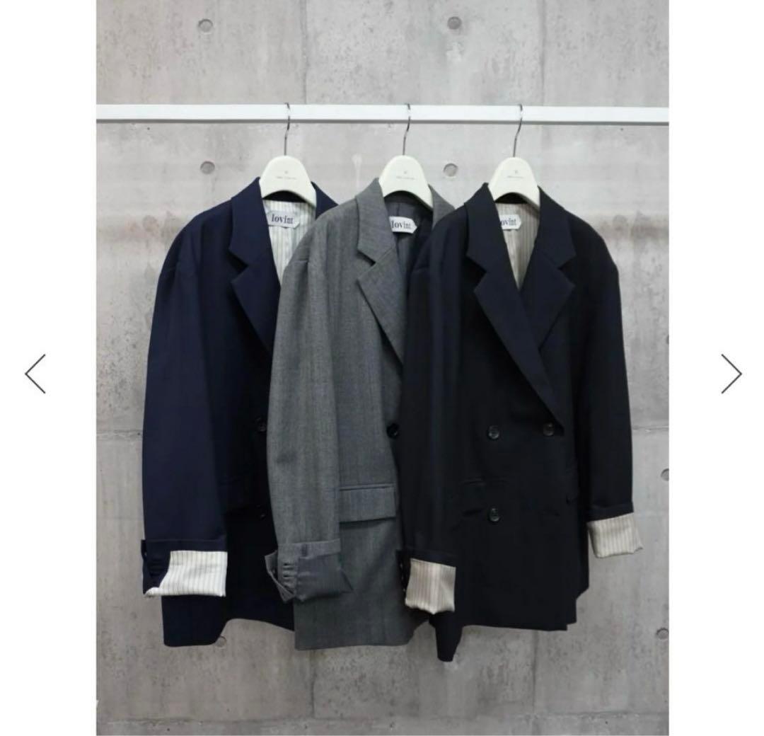 ジャケット・アウター lovint Handsam double jacket mideal