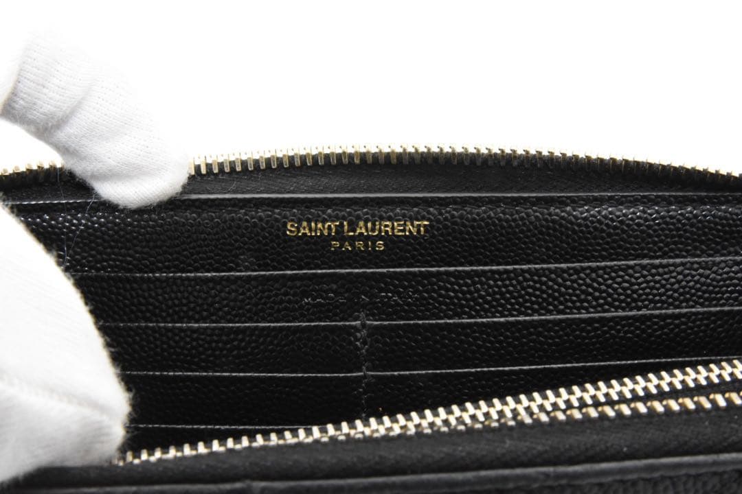 SAINT LAURENT ラウンドファスナー　カサンドラ　付属品有